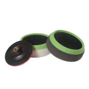 Compounding & polishing pad kit 150x 50mm with protective collar. Supplied with 115mm backing plate. 2 pads per pack FMT6089